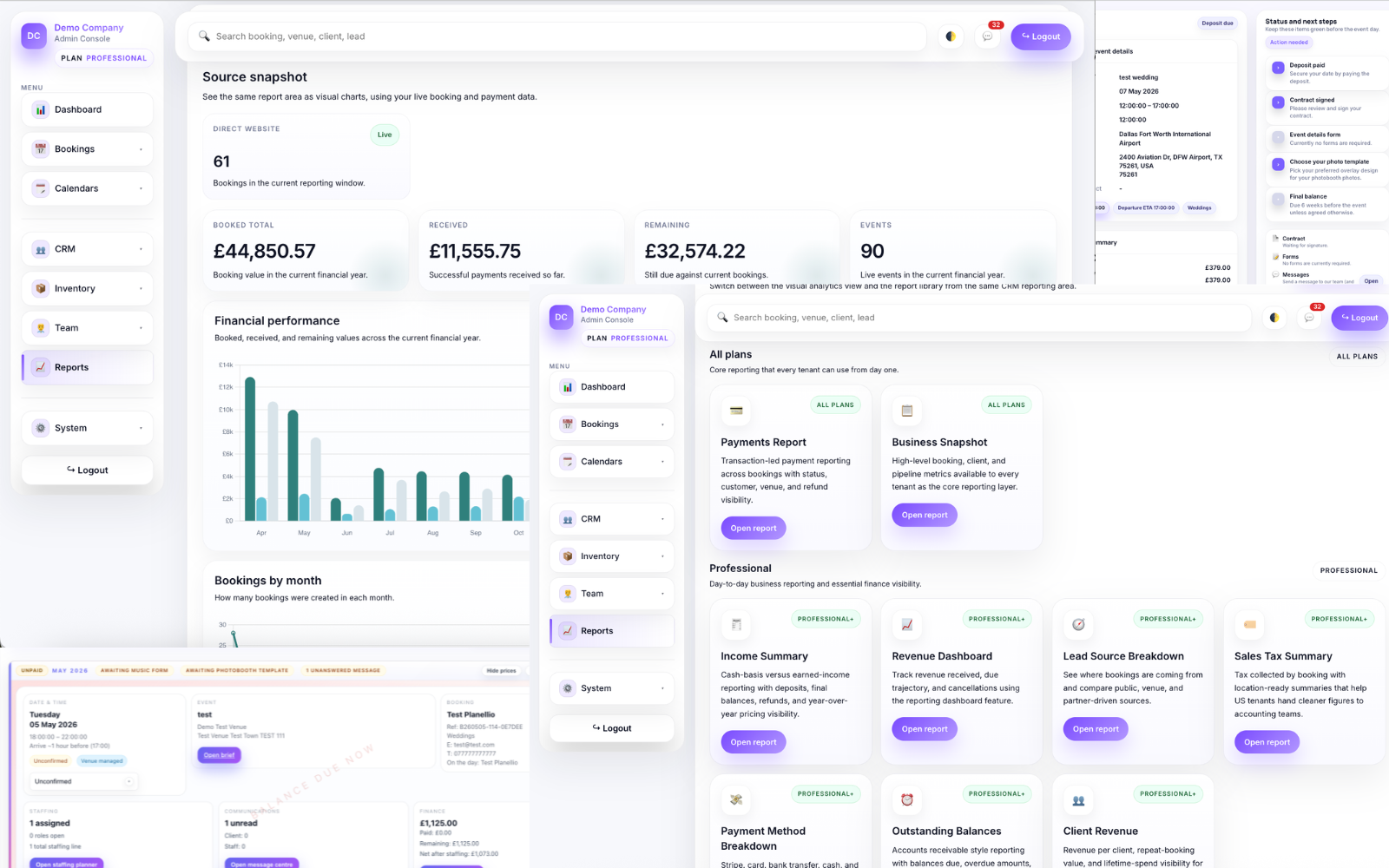 Planellio reporting feature